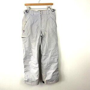Columbia Snowboard Pants Women's Size Medium Gray Waterproof BaseTRX Ski Snow